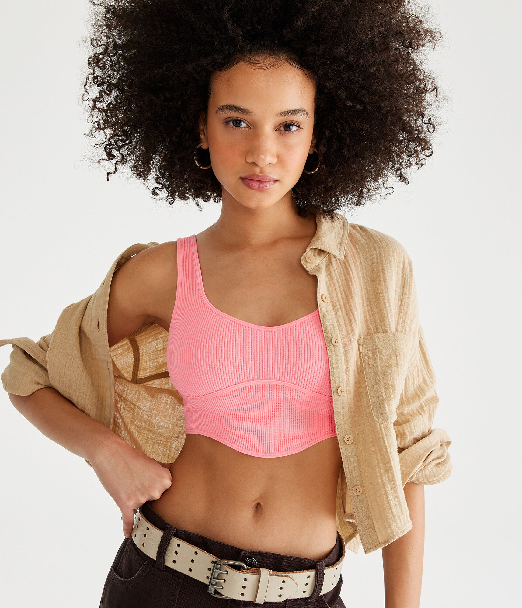 Seriously Soft Seamless Cropped Corset Tank