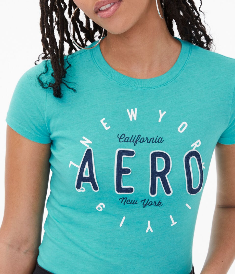 Cali Aero New York Appliqué Graphic Tee