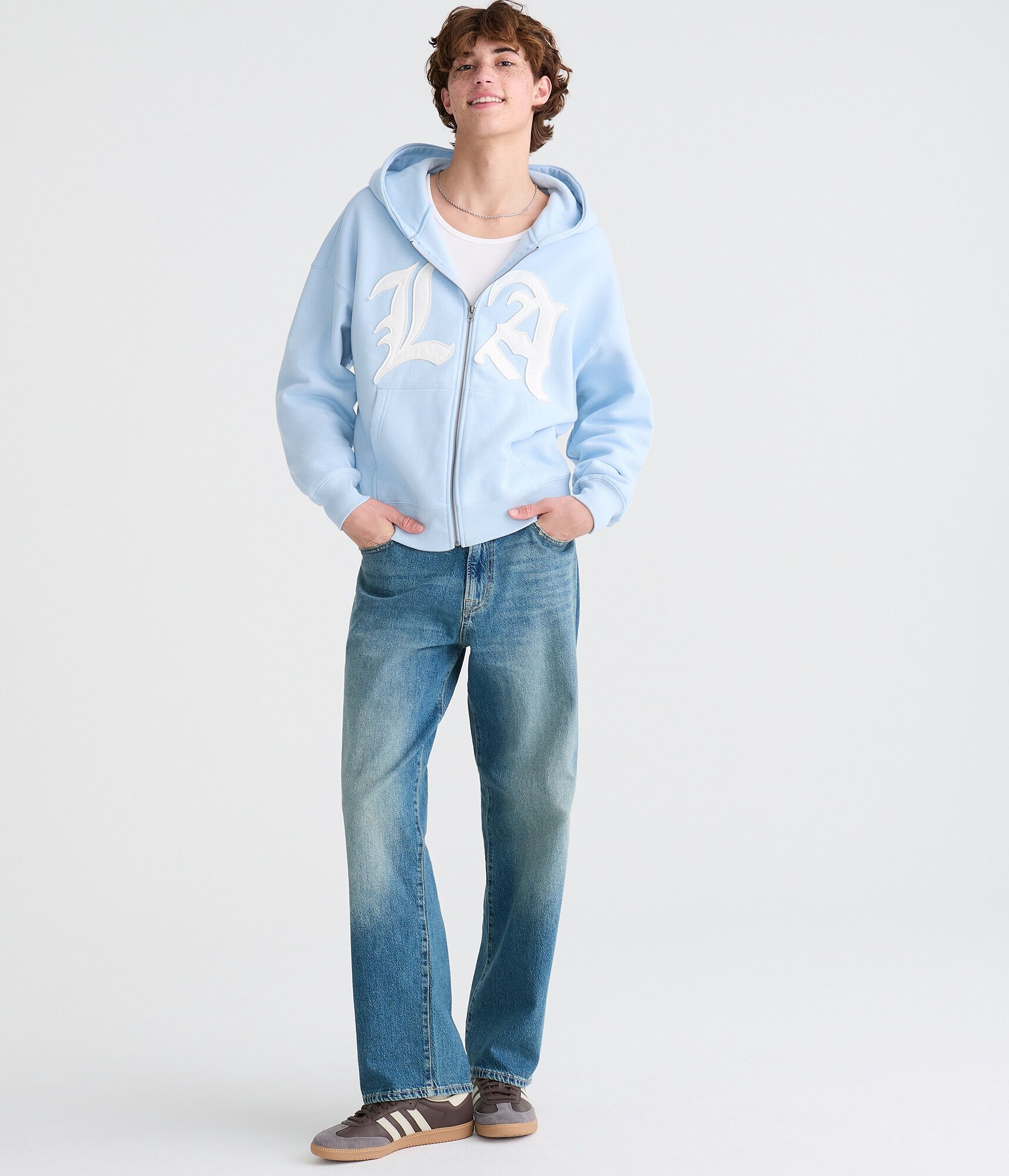 Cloud Soft LA Boxy Full-Zip Hoodie