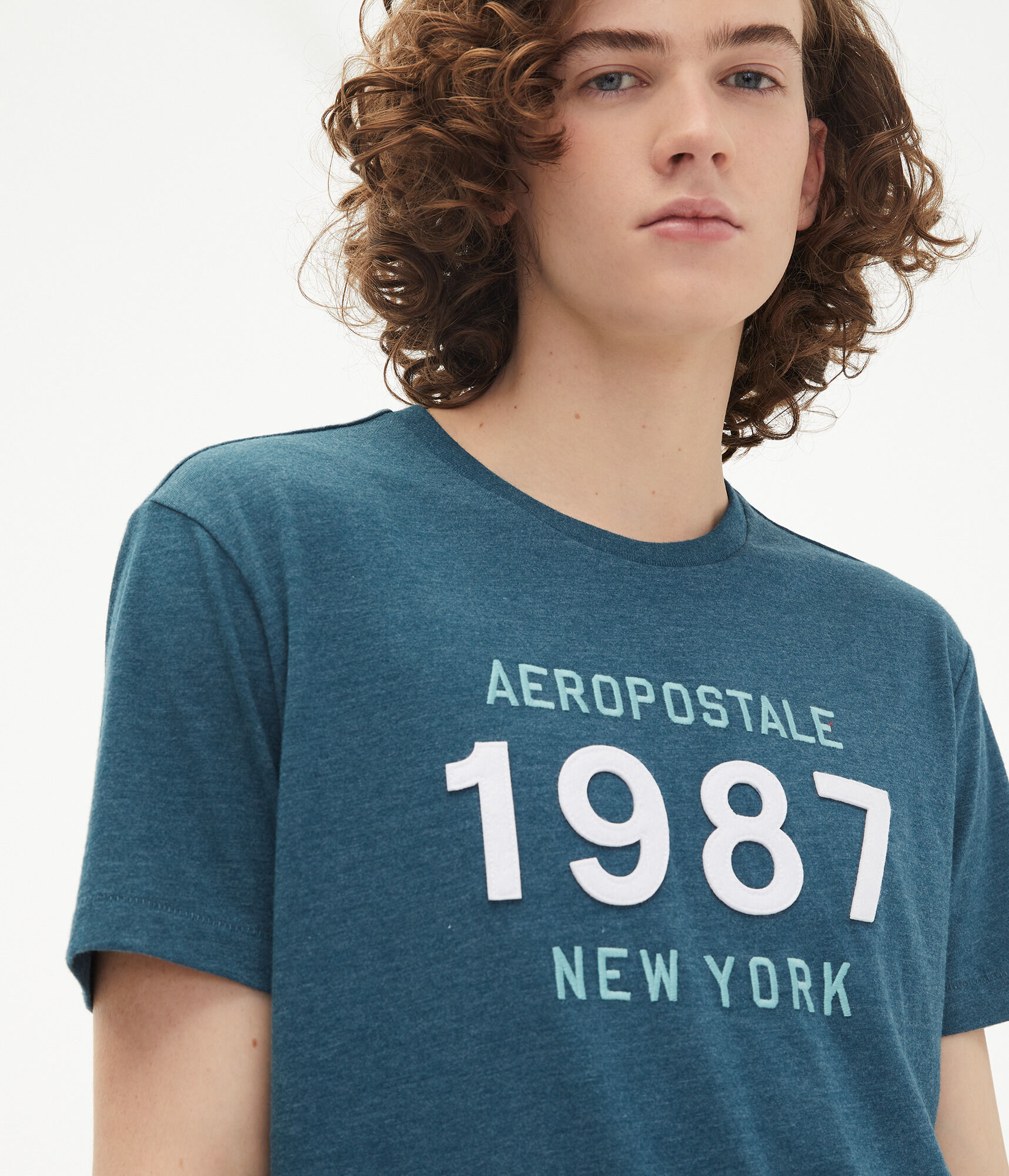 Aeropostale 1987 Appliqu&eacute; Graphic Tee