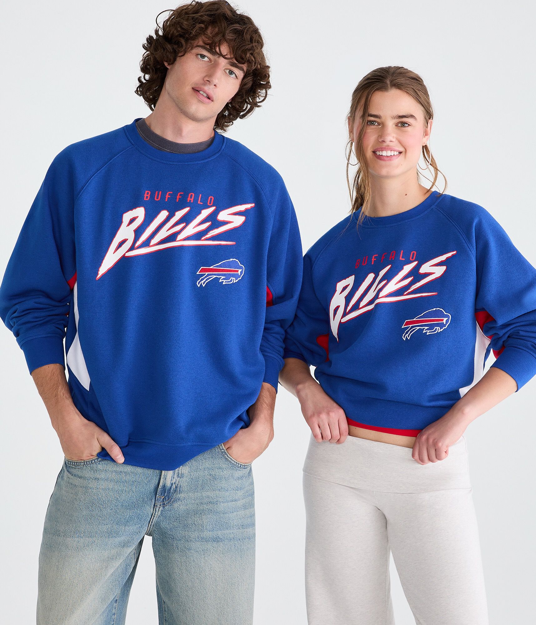 Buffalo Bills Colorblock Crew Sweatshirt