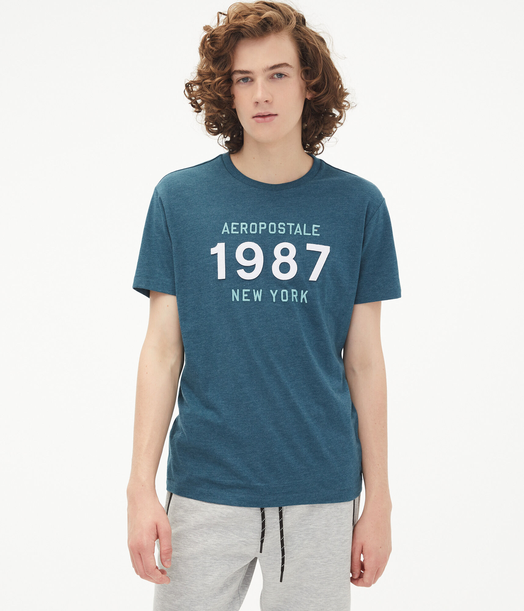 Aeropostale 1987 Appliqu&eacute; Graphic Tee