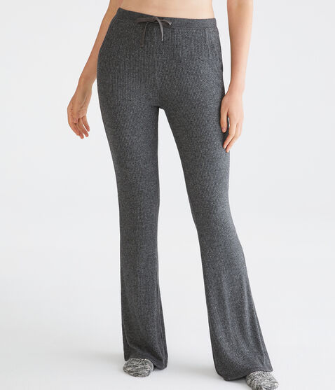 Flare High-Rise Fuzzy Rib Sleep Pants Flare High-Rise Fuzzy Rib Sleep Pants
