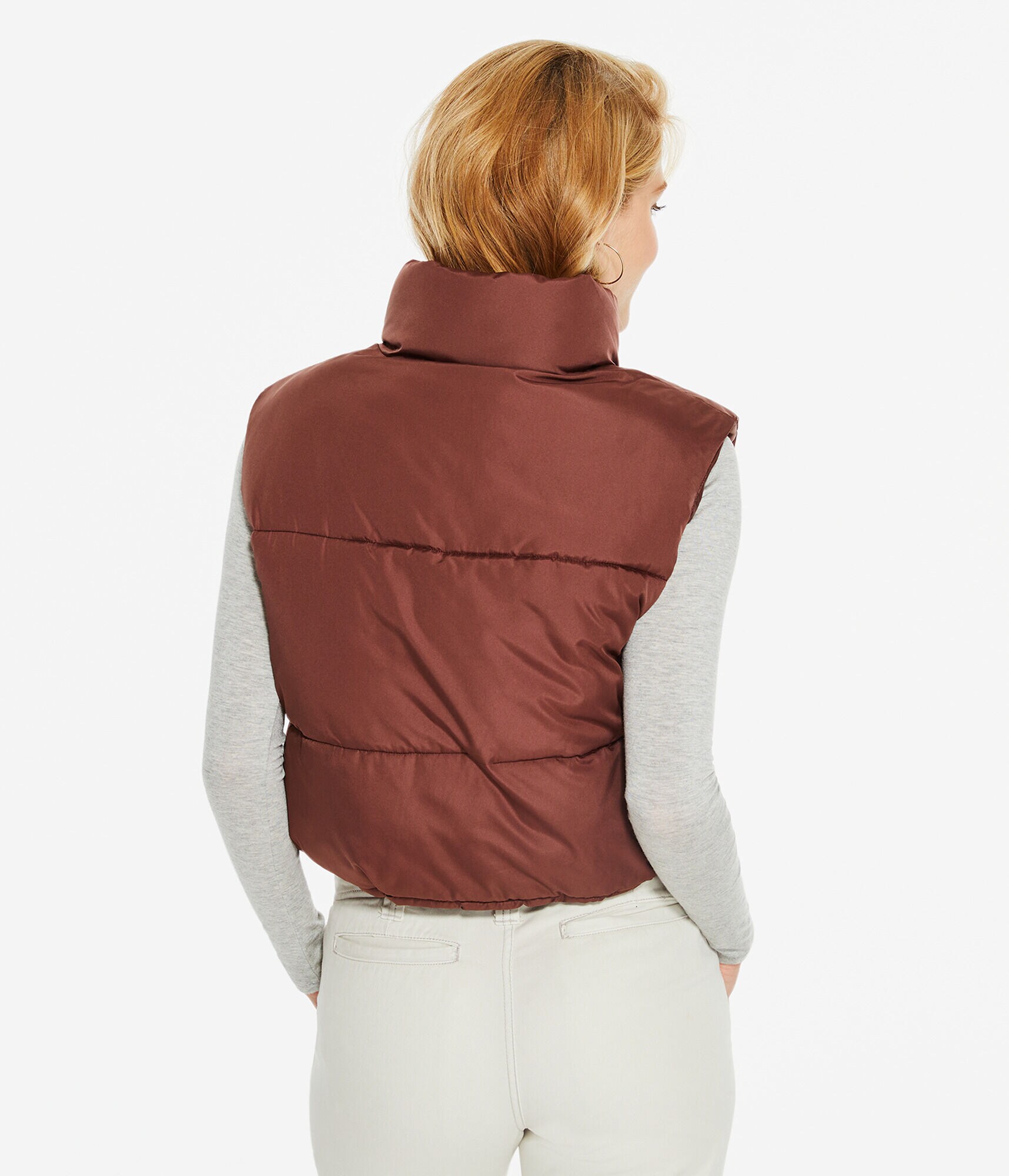 Lightweight Cropped Puffer Vest