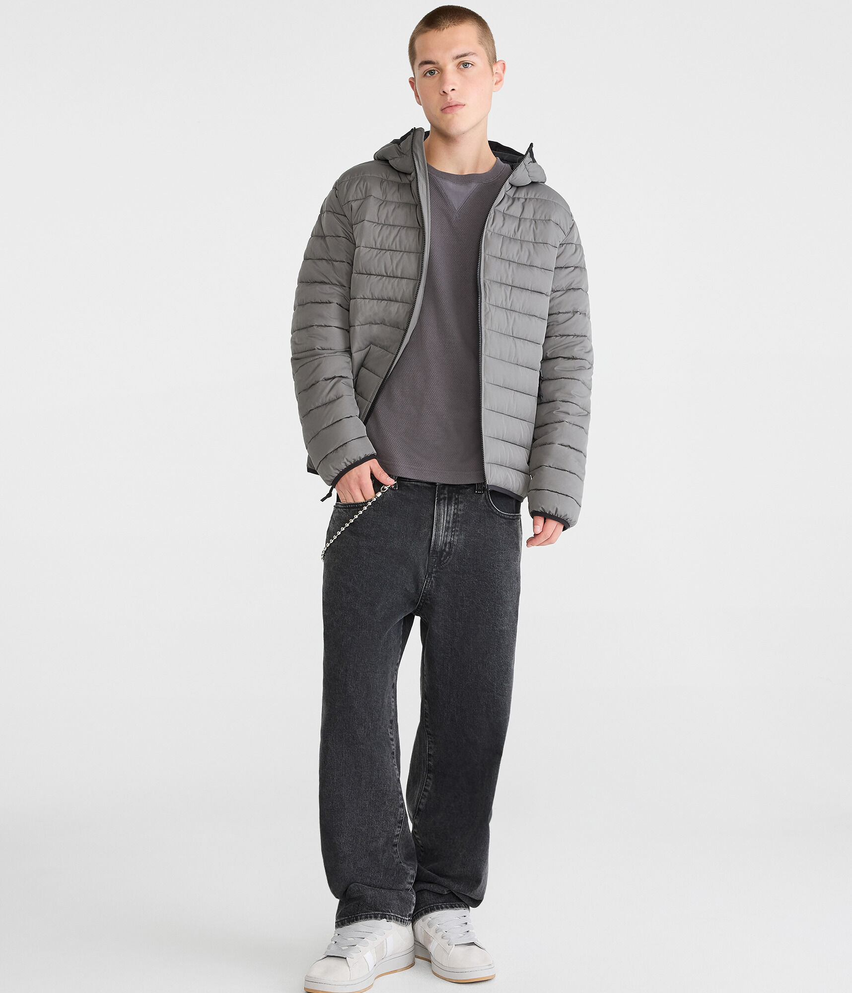Hooded Midweight Puffer Jacket
