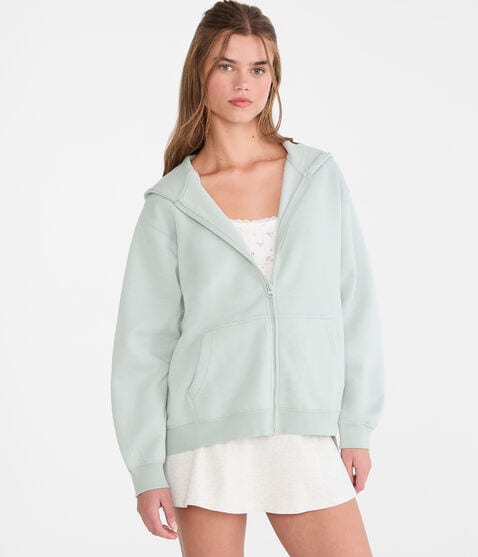 Cloud Soft Oversized Full-Zip Hoodie Cloud Soft Oversized Full-Zip Hoodie