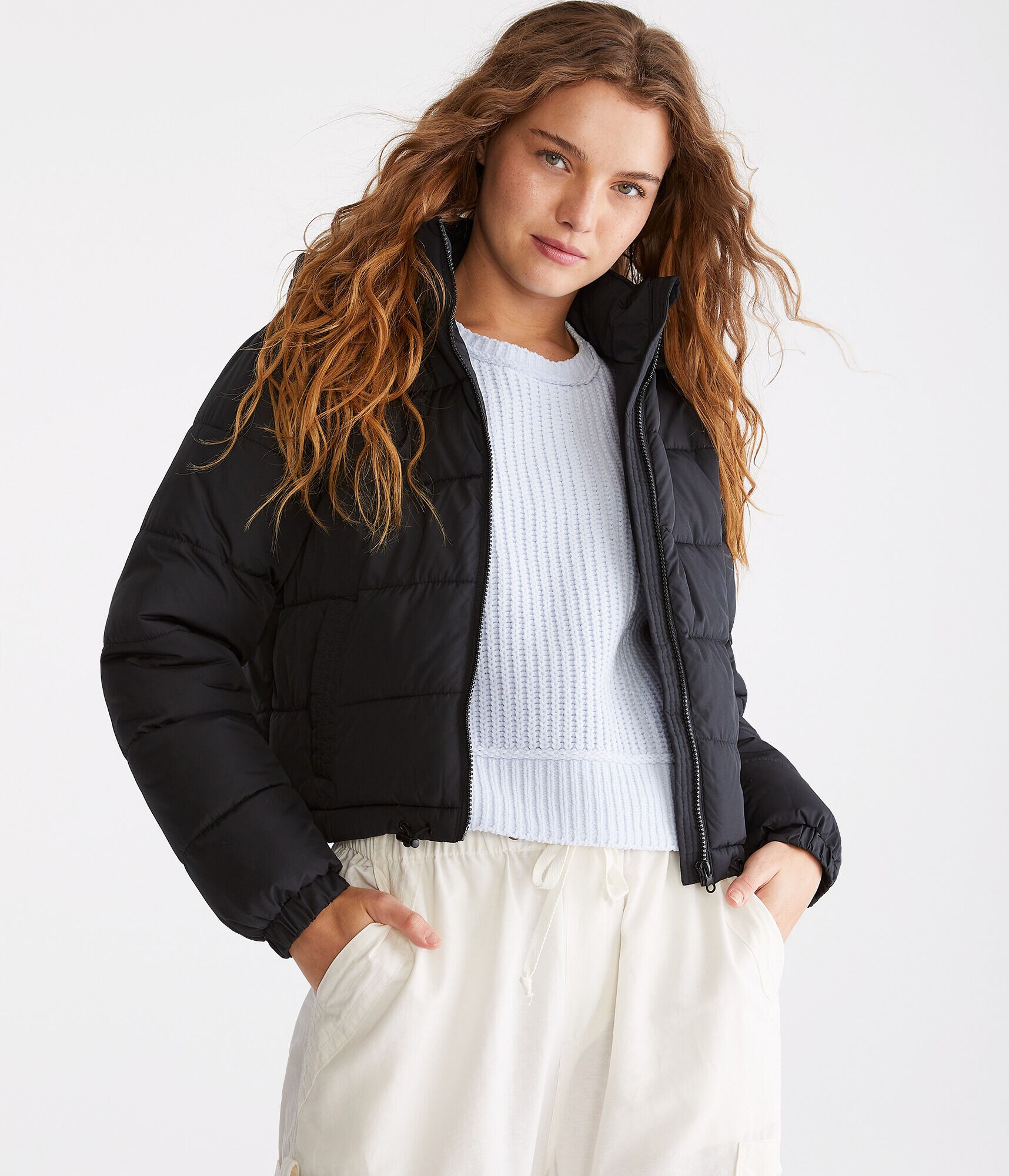 Lightweight Hooded Puffer Jacket