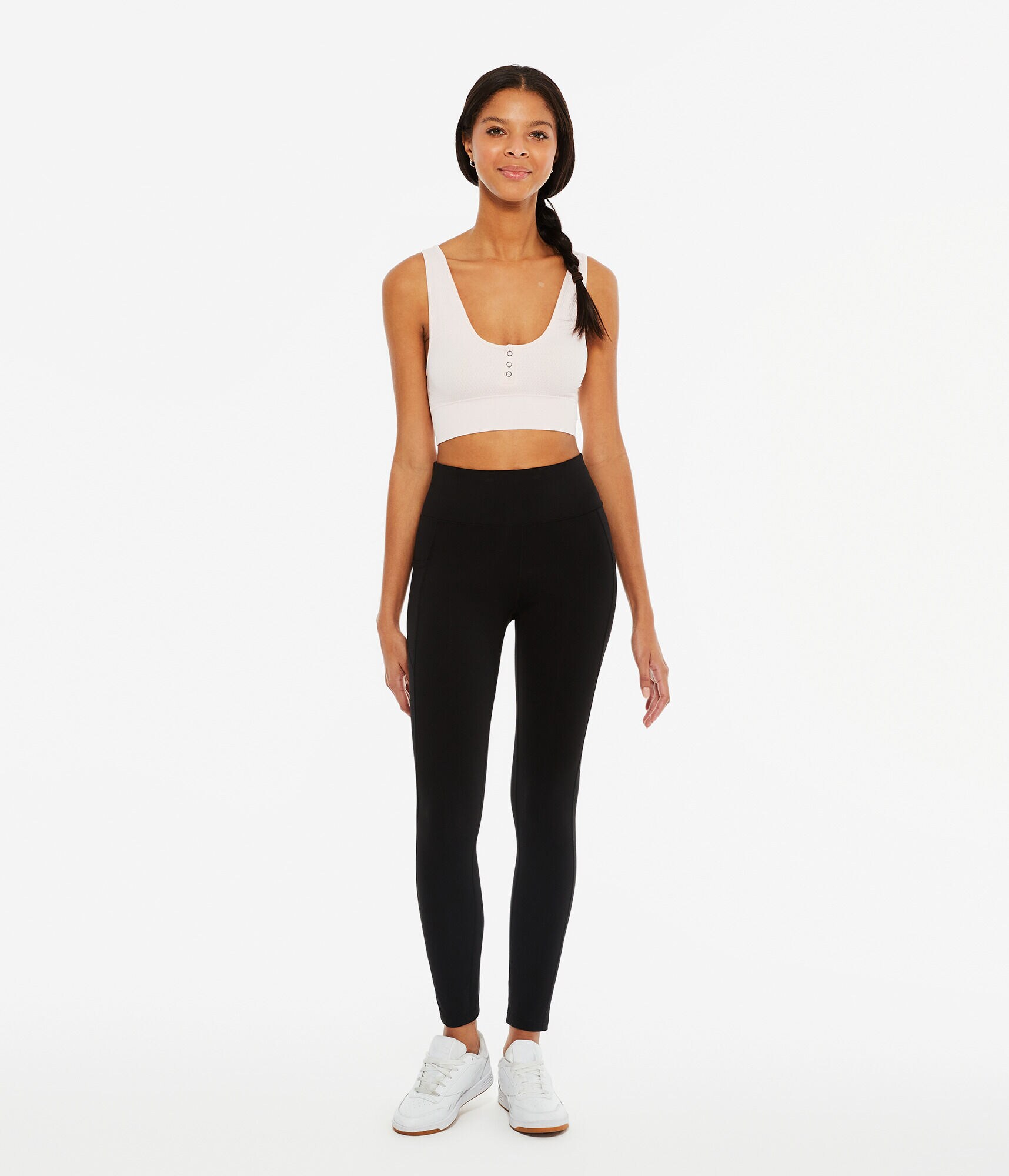 Seamless Henley Bra Top