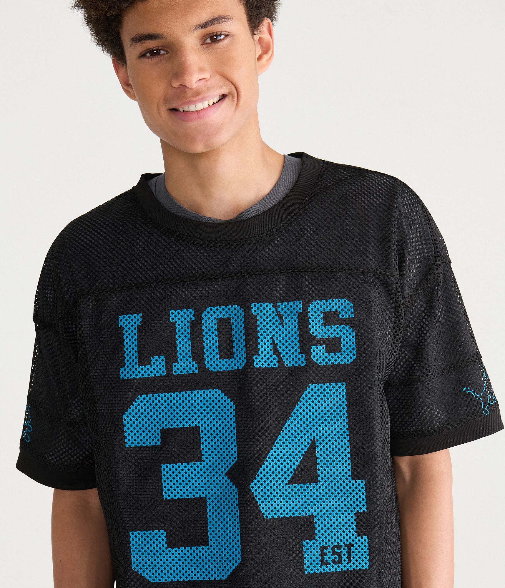 Detroit Lions Boxy Mesh Tee
