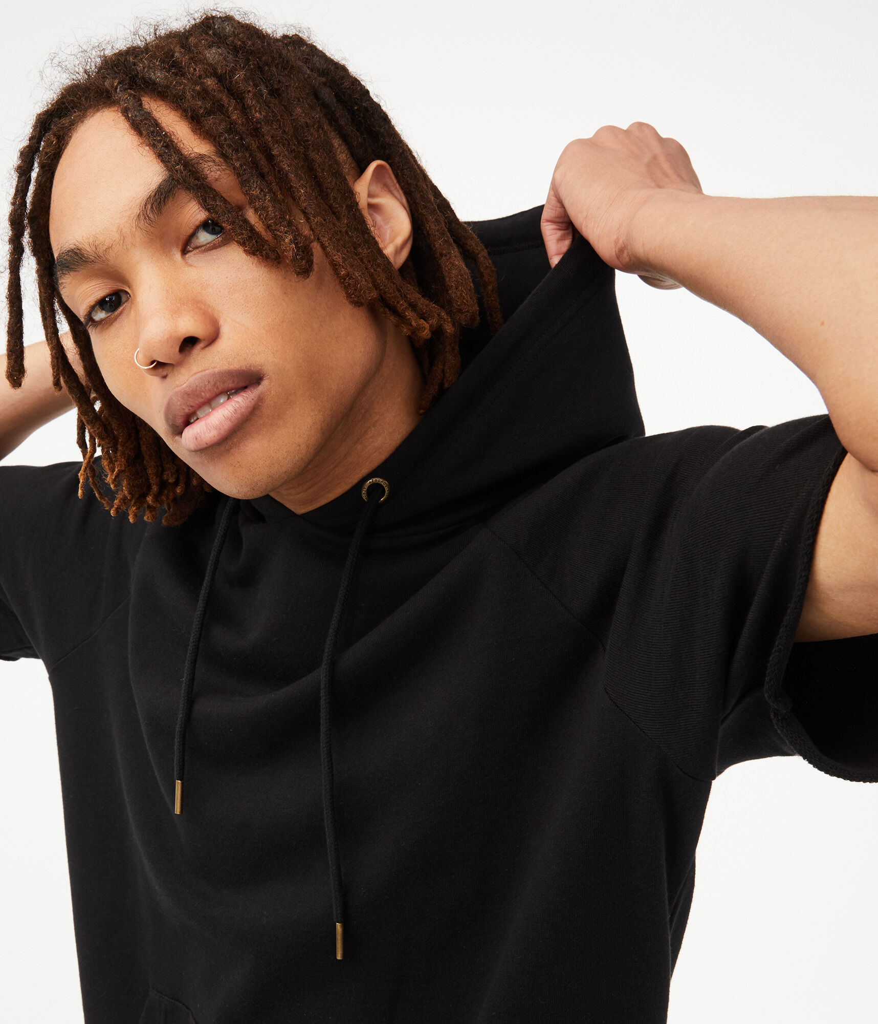 Short Sleeve Pullover Hoodie