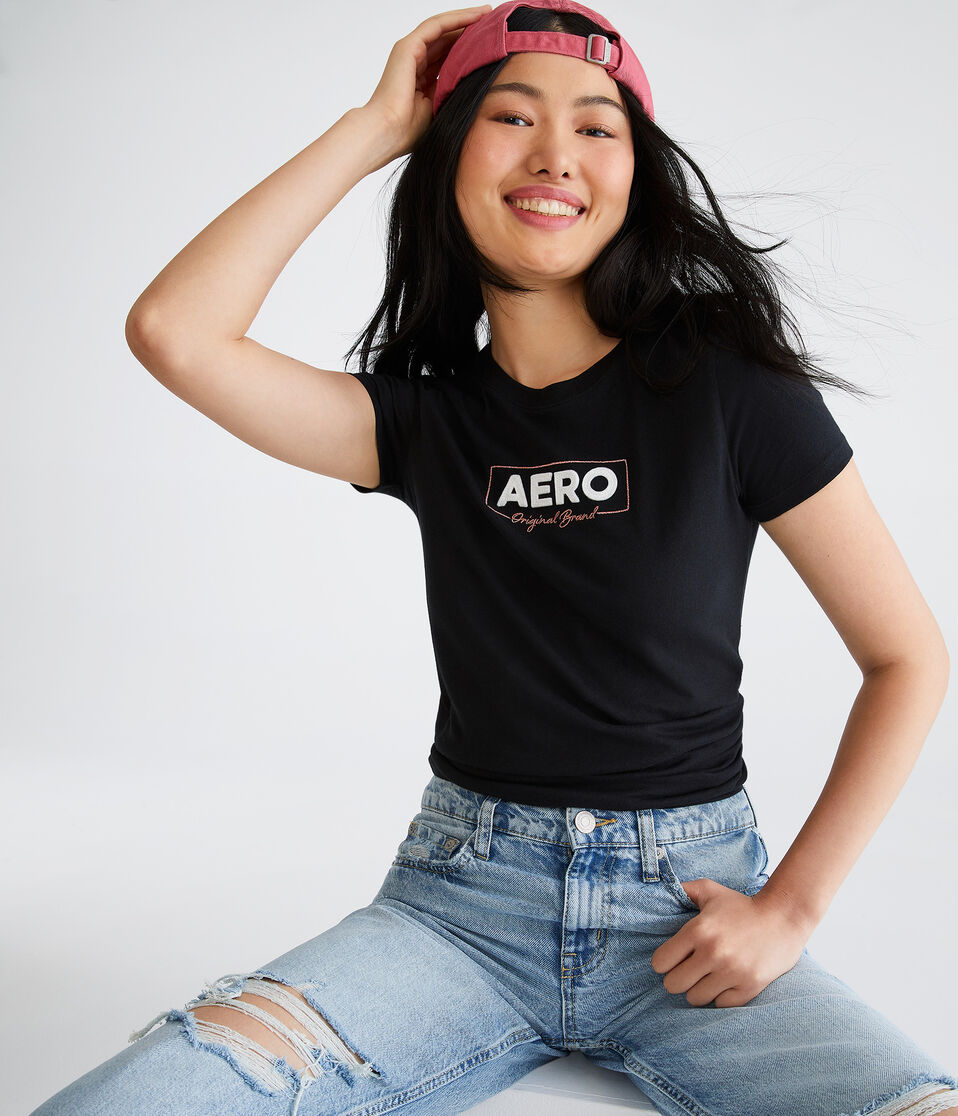 Aero Box Logo Appliqué Graphic Tee