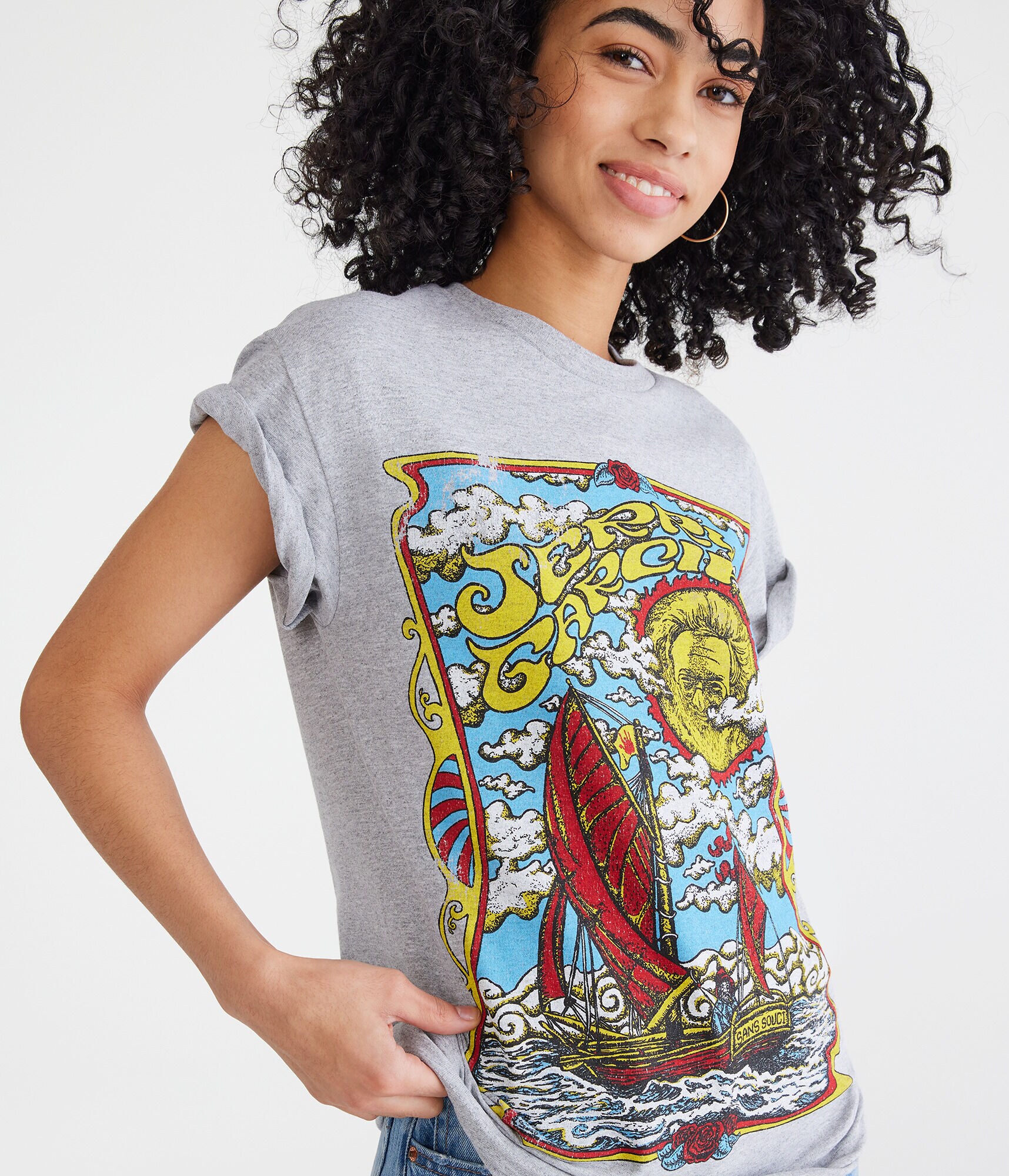 Jerry Garcia Sailing Graphic Tee