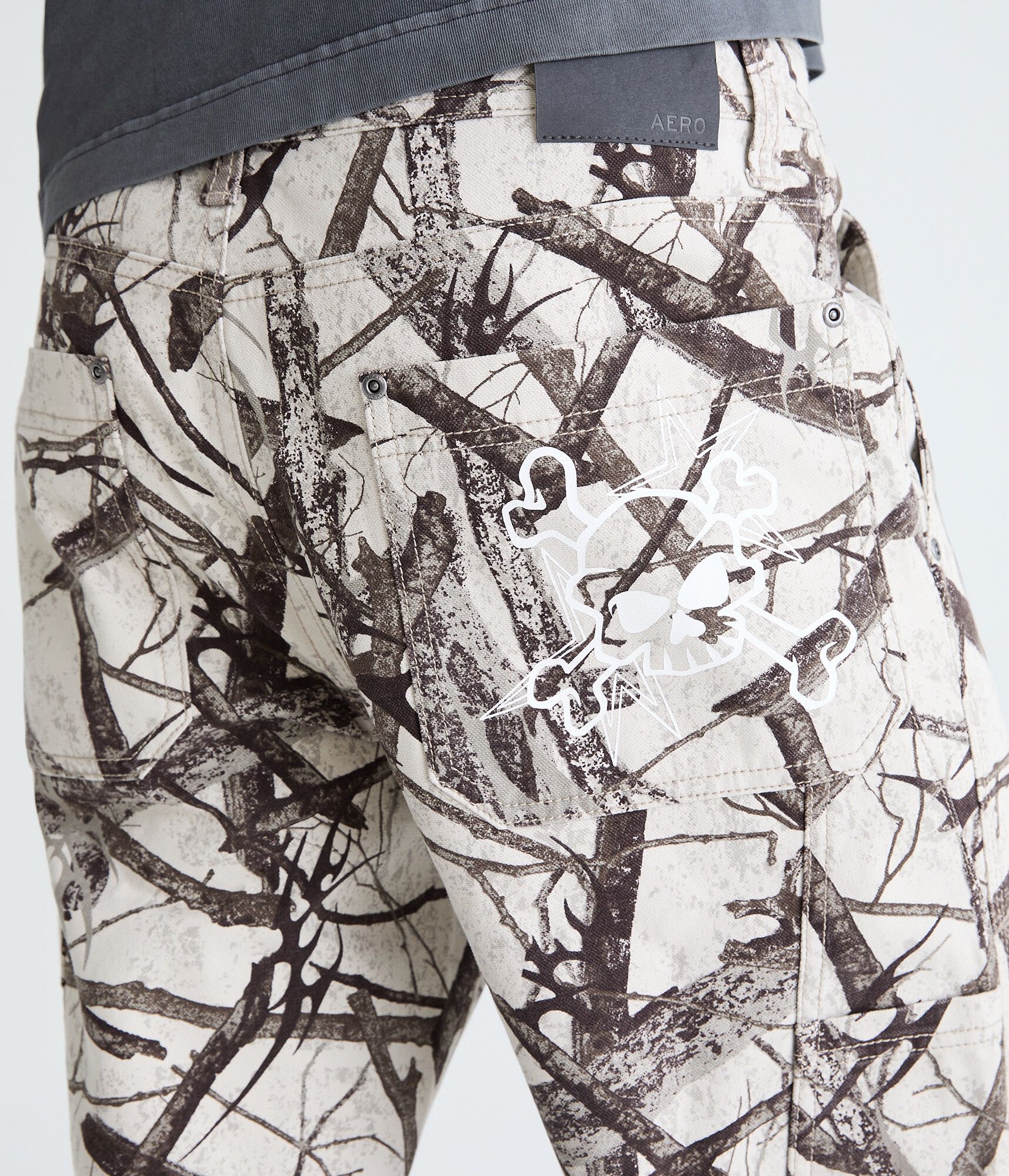Forest Camo Graphic Baggy Carpenter Pants