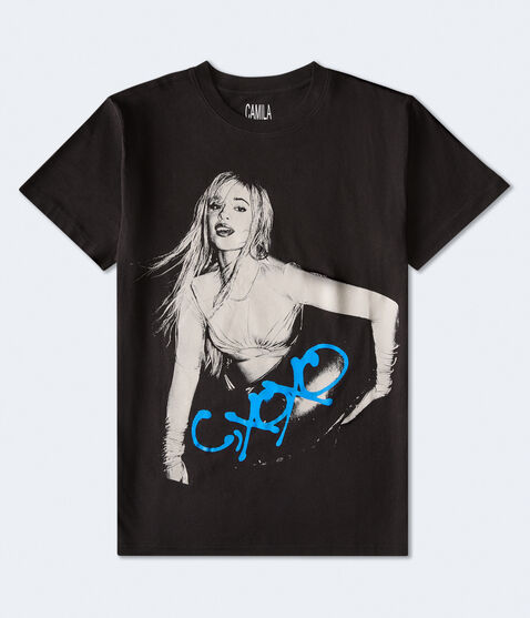 Camilla Cabello XOXO Oversized Graphic Tee Camilla Cabello XOXO Oversized Graphic Tee