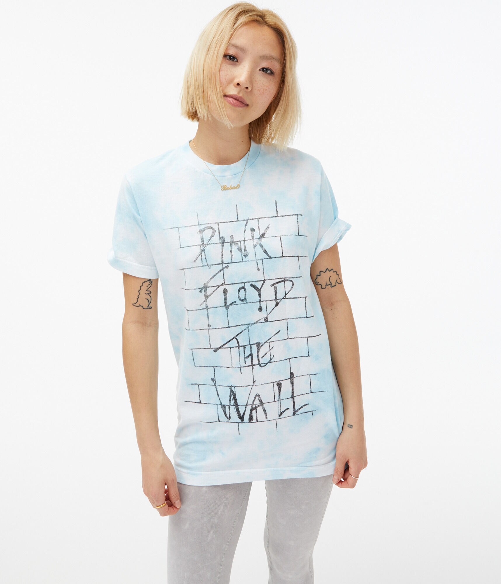 Pink Floyd The Wall Tie-Dye Boyfriend Graphic Tee