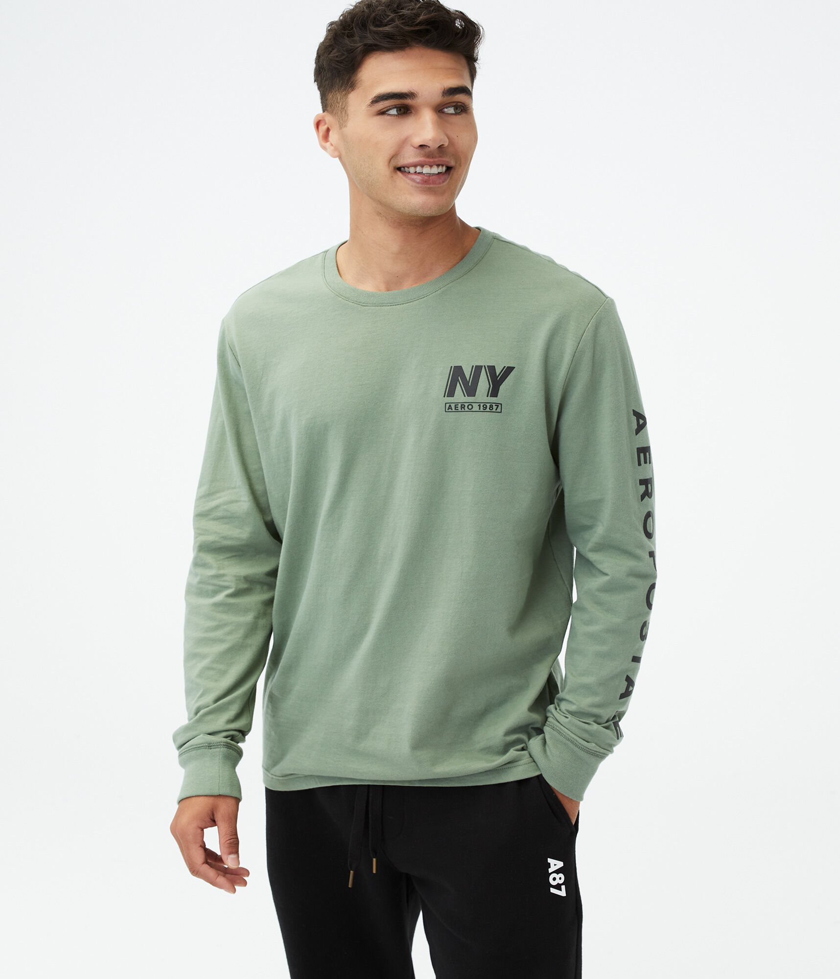 Long Sleeve Aero 87 NY Graphic Tee