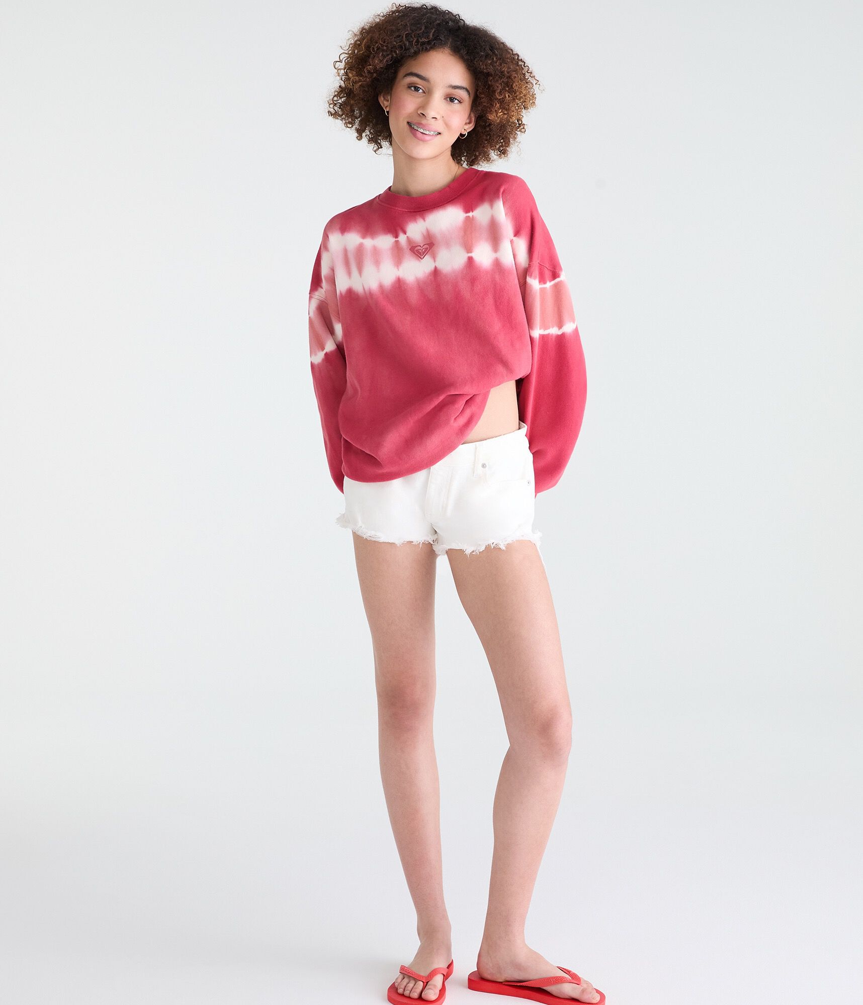 Roxy Tie-Dye Crew Sweatshirt