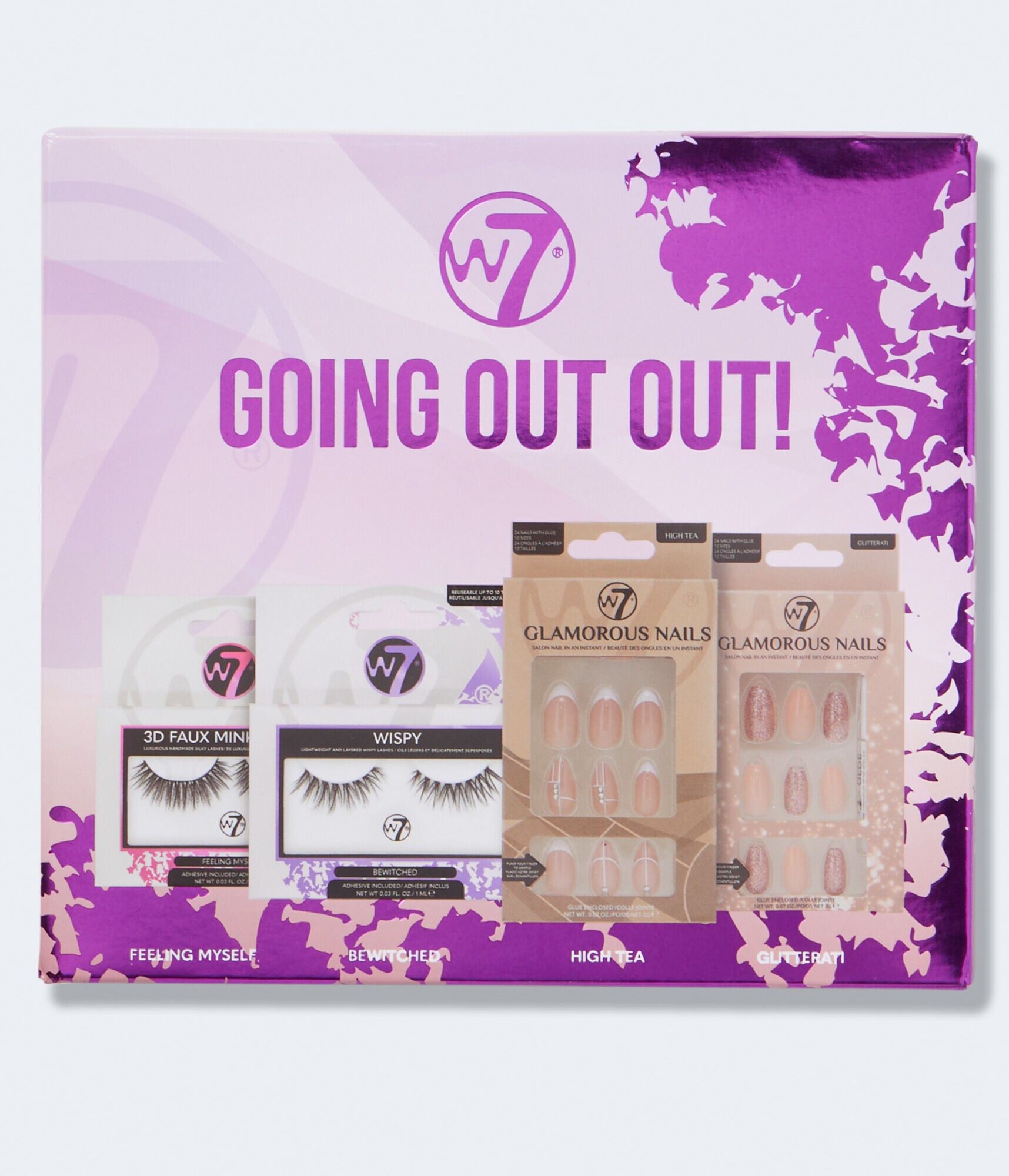 W7 Going Out Glamorous Nails &amp; Lashes Gift Set