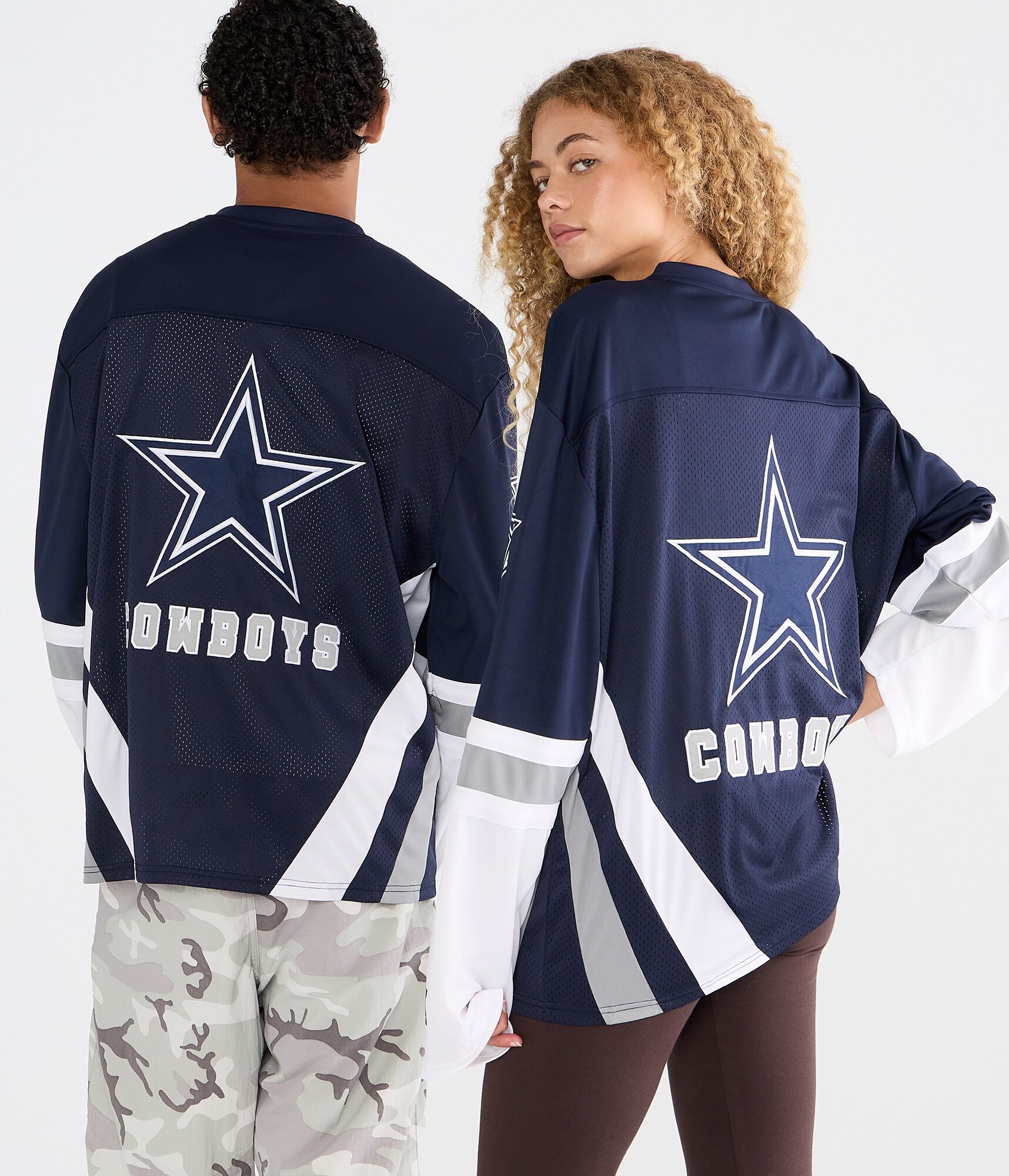 Long Sleeve Dallas Cowboys Mesh Top