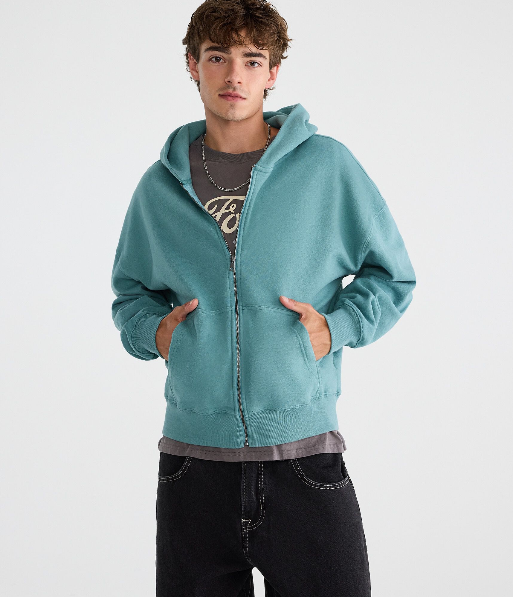 Cloud Soft Boxy Full-Zip Hoodie