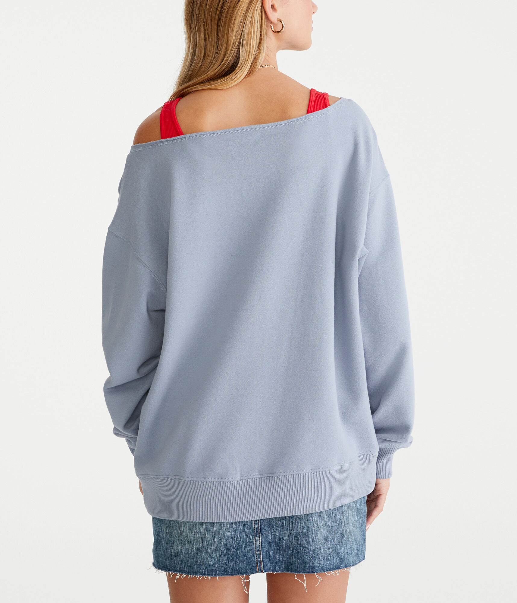 cheｒｒｙ_chelirry Cherries Off-The-Shoulder Sweatshirt