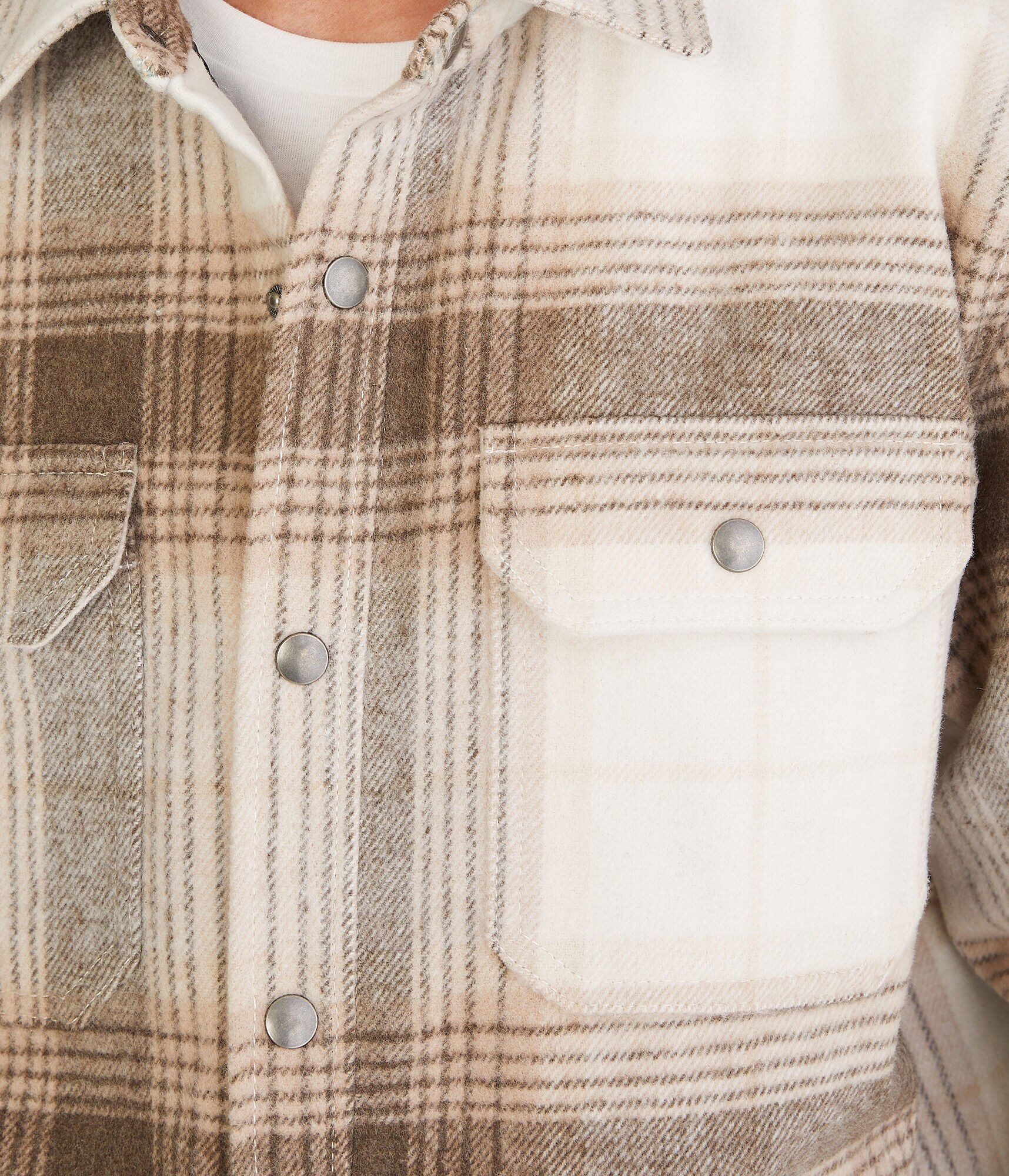 Brushed Plaid Flannel Shacket