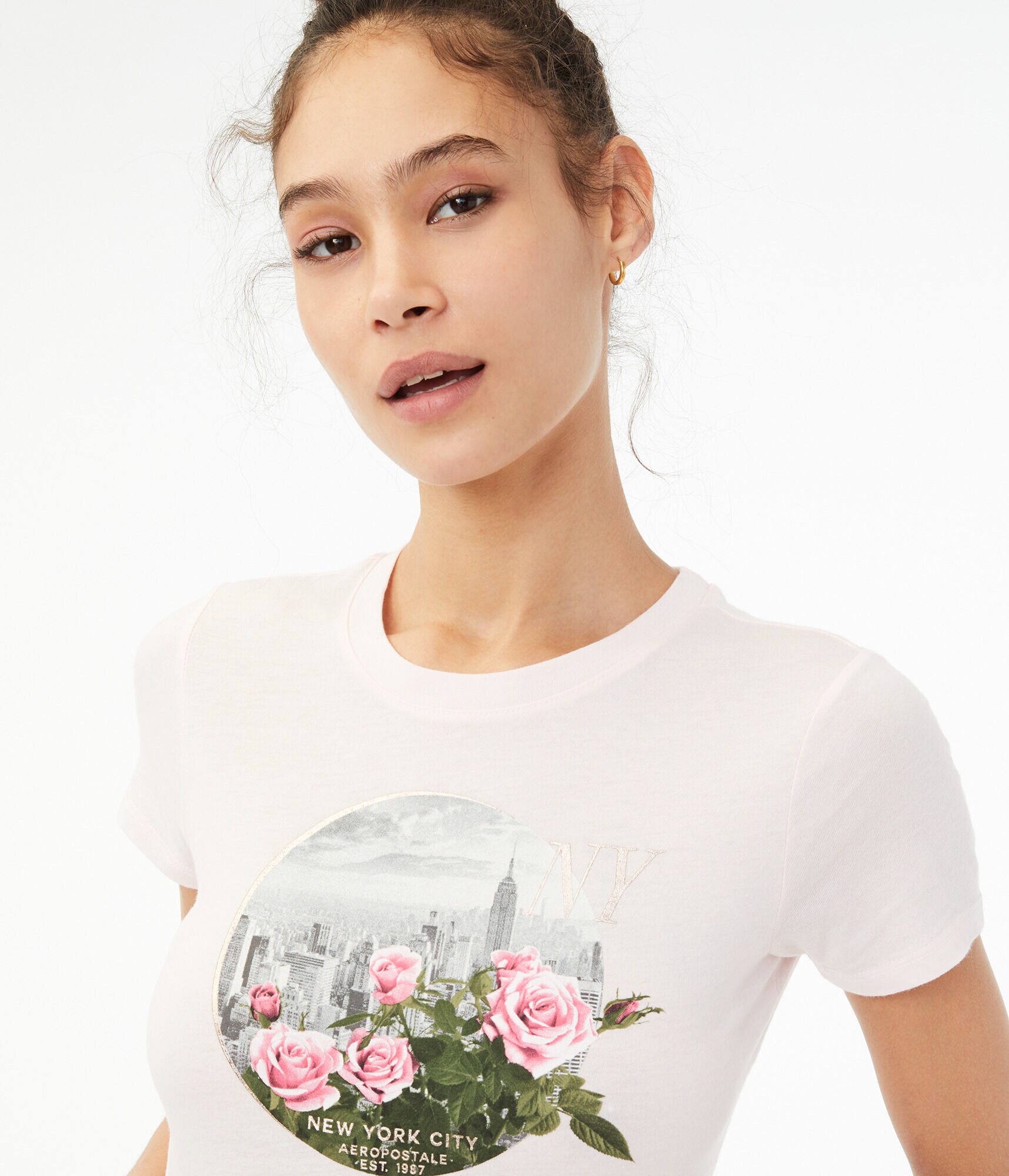 Floral Circle New York City Graphic Tee