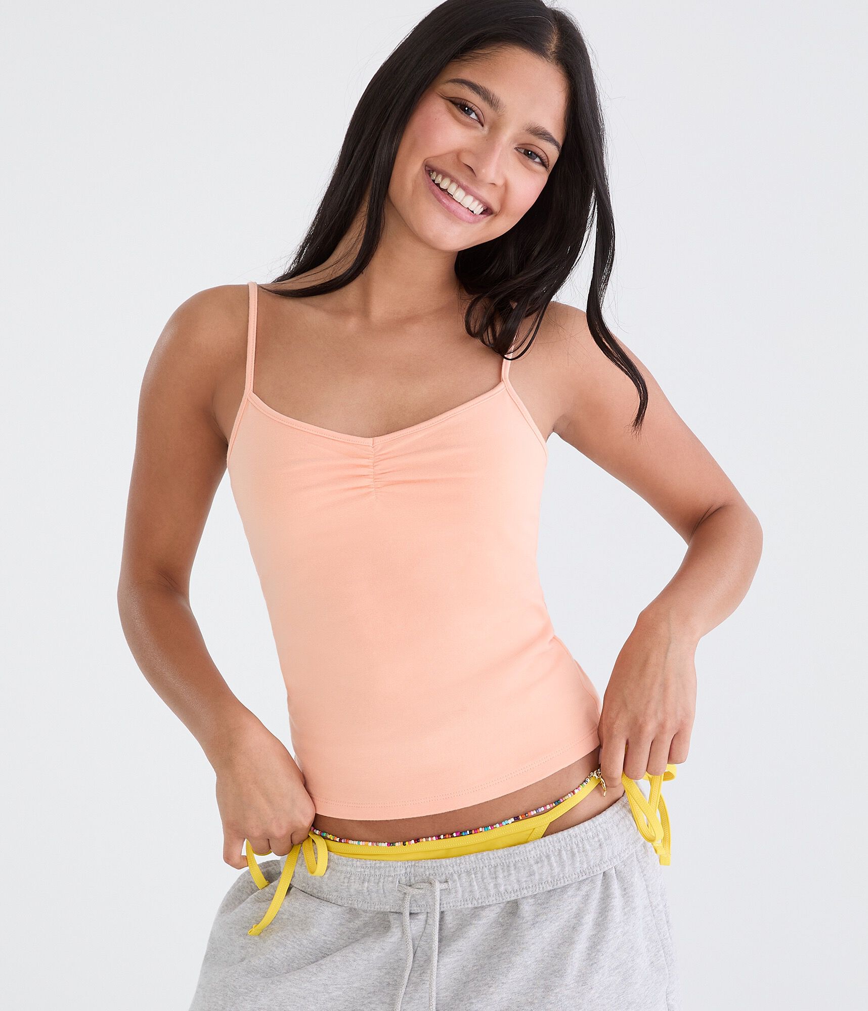 Seriously Soft Cinched V-Neck Cami