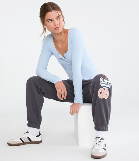 Long Sleeve Henley Bodysuit Long Sleeve Henley Bodysuit