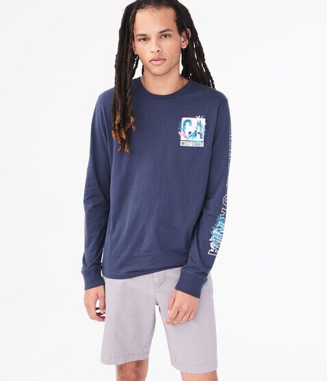 Long Sleeve California West Coast Graphic Tee