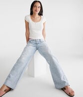 Seriously Soft Henley Tiny Top