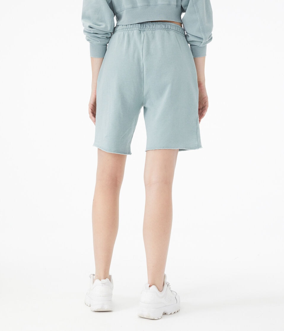 Baggy High-Rise Fold-Over Fleece Shorts