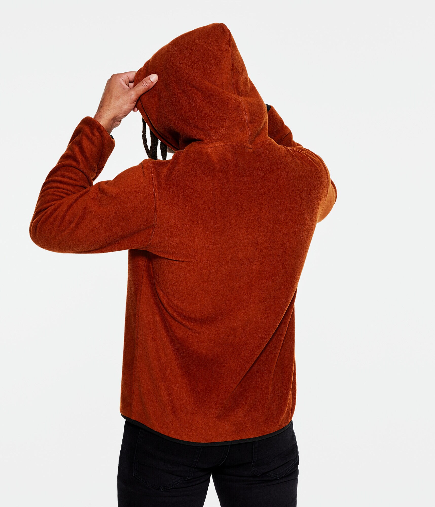 Aero NYC Box Logo Polyfleece Pullover Hoodie