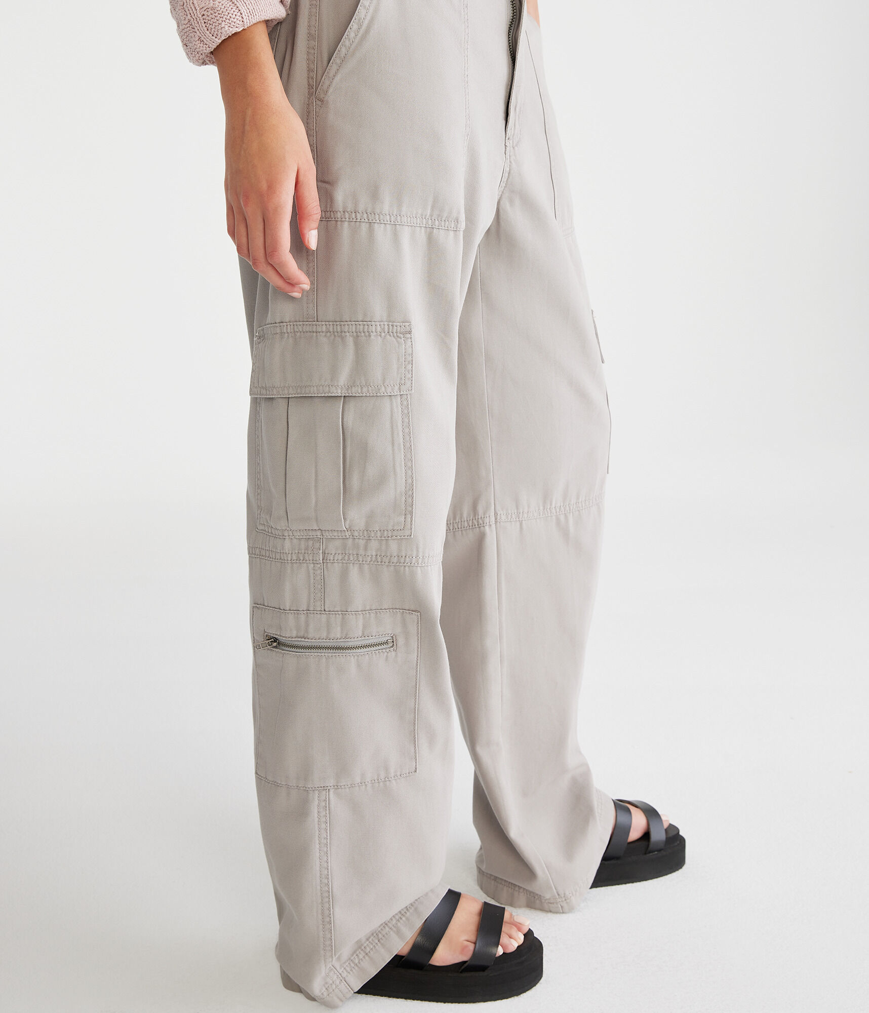 Mid-Rise Utility Cargo Pants