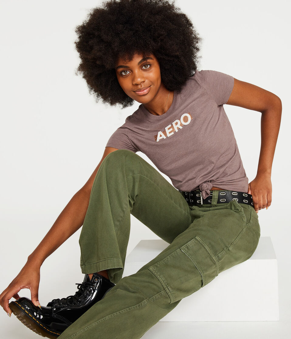 Aero Box Logo Foil Appliqué Graphic Tee