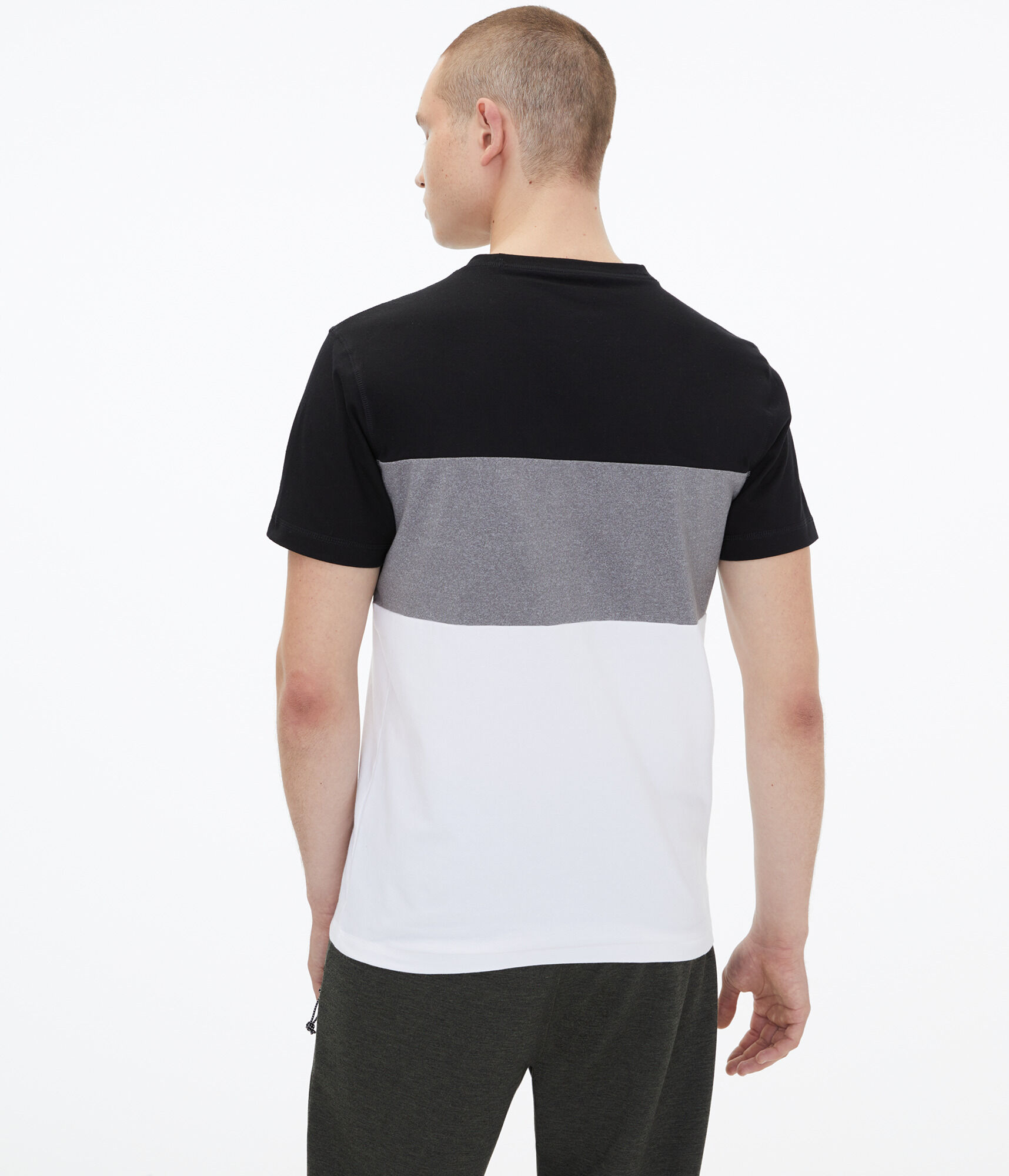 Aero NYC Colorblocked Stretch Graphic Tee