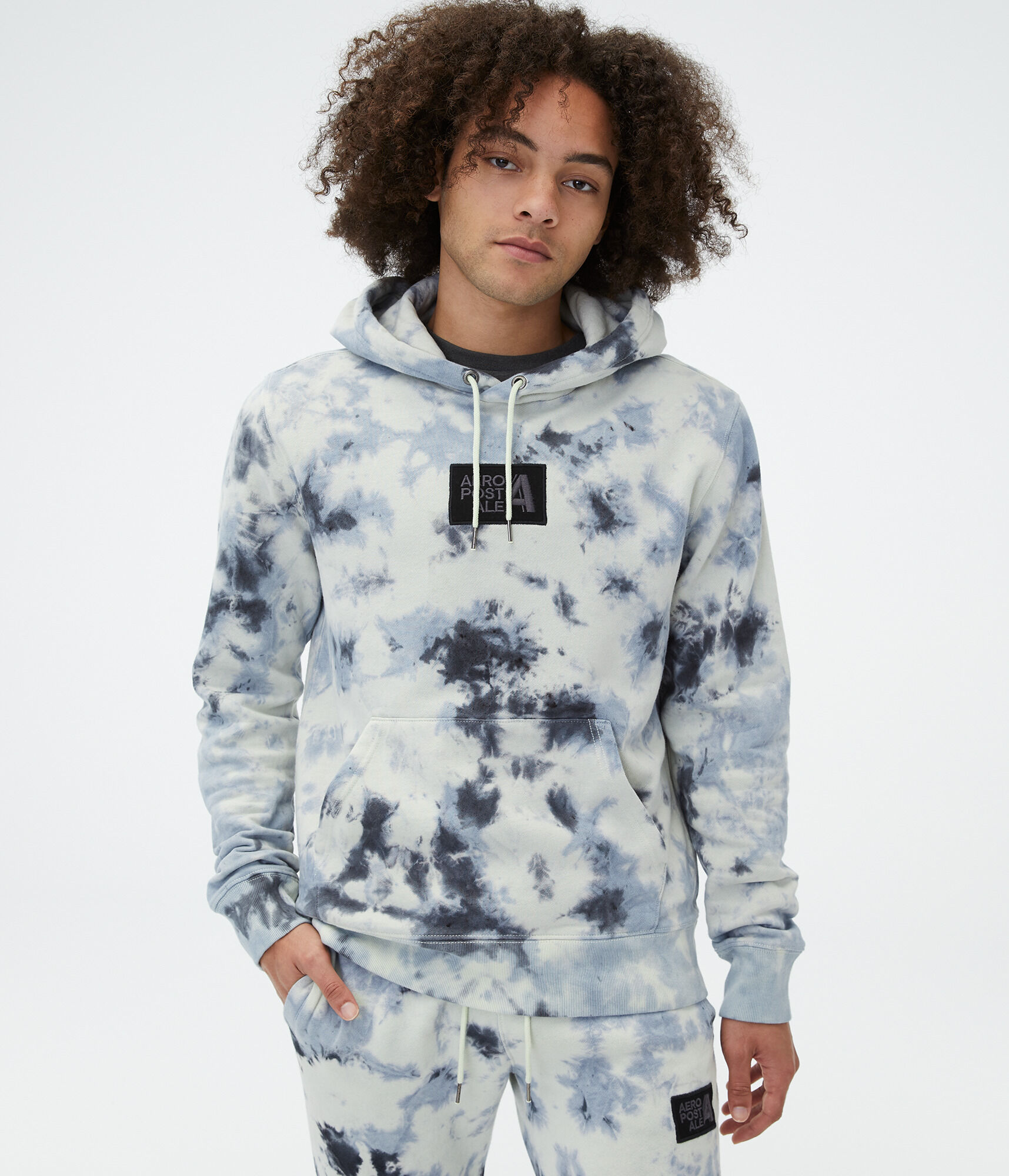 Tie-Dye Box Logo Pullover Hoodie
