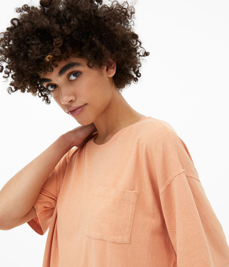 Washed Boyfriend Crew Pocket Tee