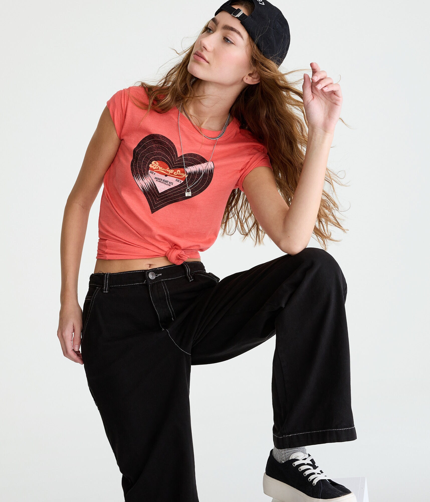 Vinyl Heart Graphic Tee