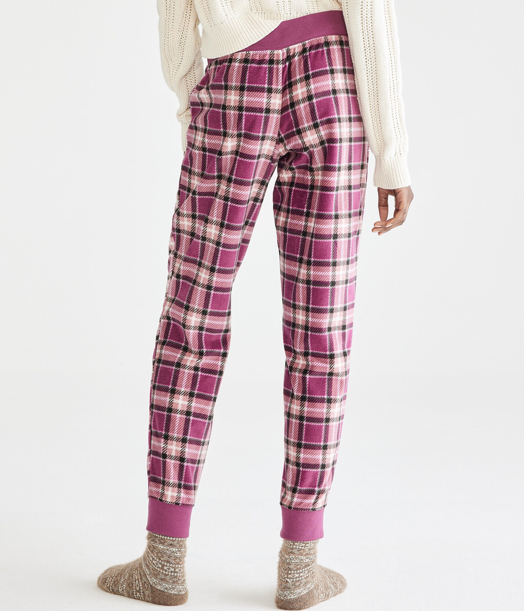 Plaid Polyfleece Sleep Joggers