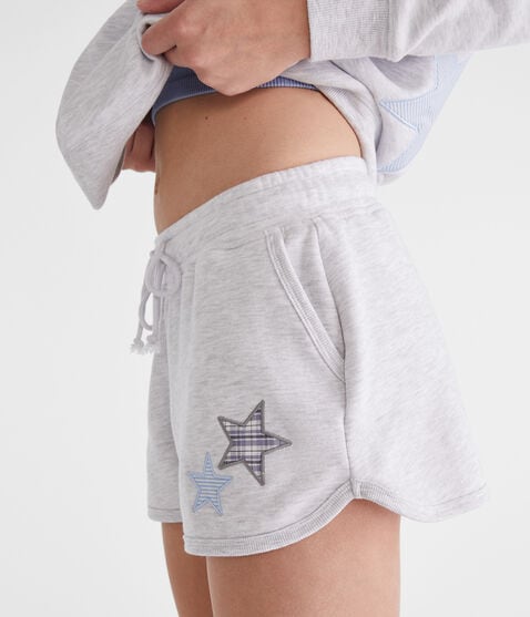 Patterned Star High-Rise Dolphin Shorts