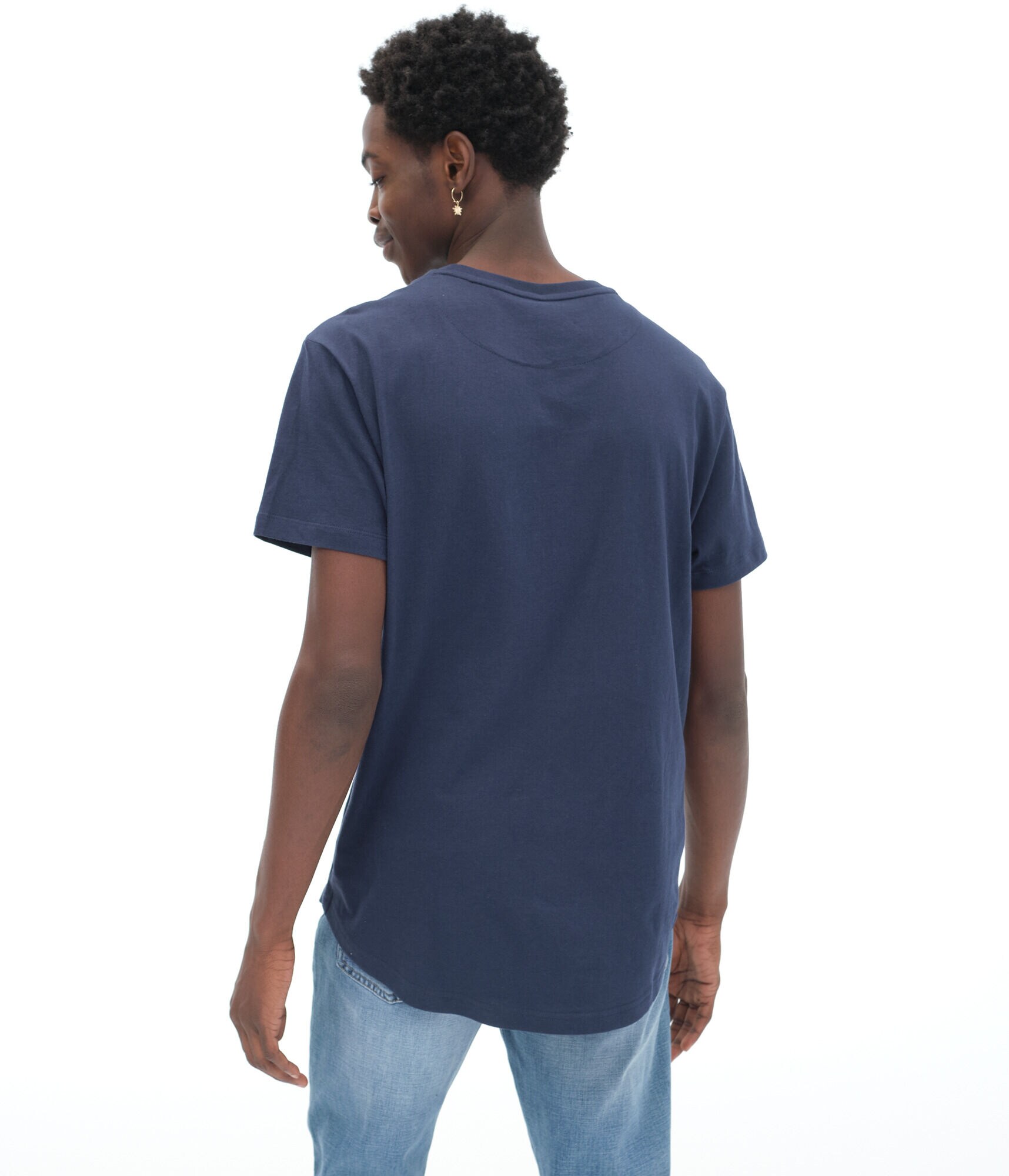 Aero Logo Curved Hem Graphic Tee***