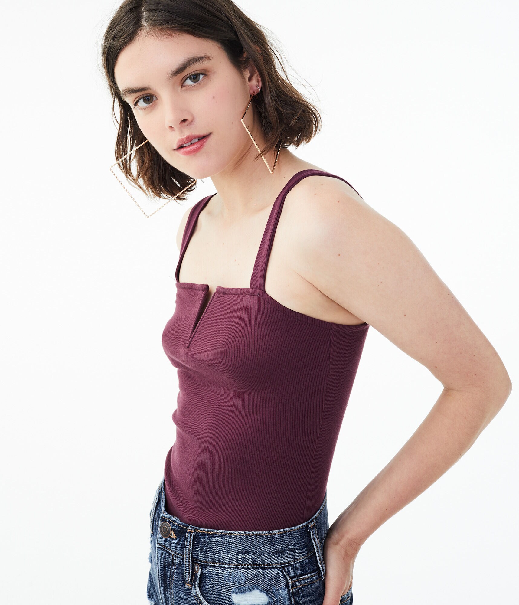 Seriously Soft Square-Neck V-Wire Tank