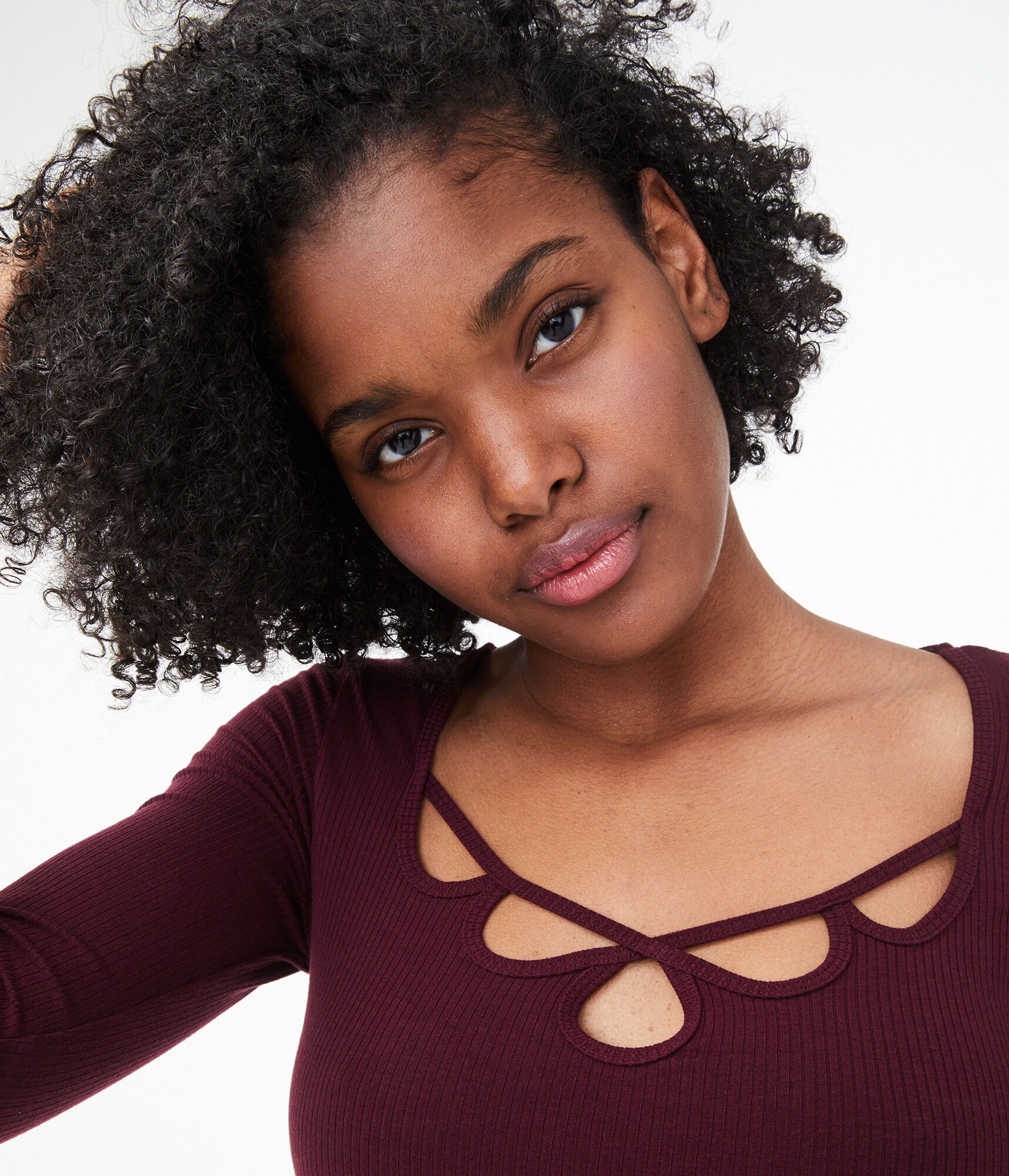 Long Sleeve Seriously Soft Cutout Bodycon Top