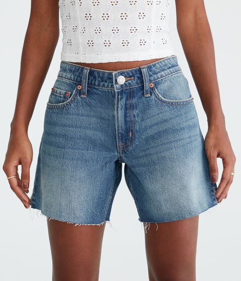 Low-Rise Baggy Denim Shorts 6" Low-Rise Baggy Denim Shorts 6"