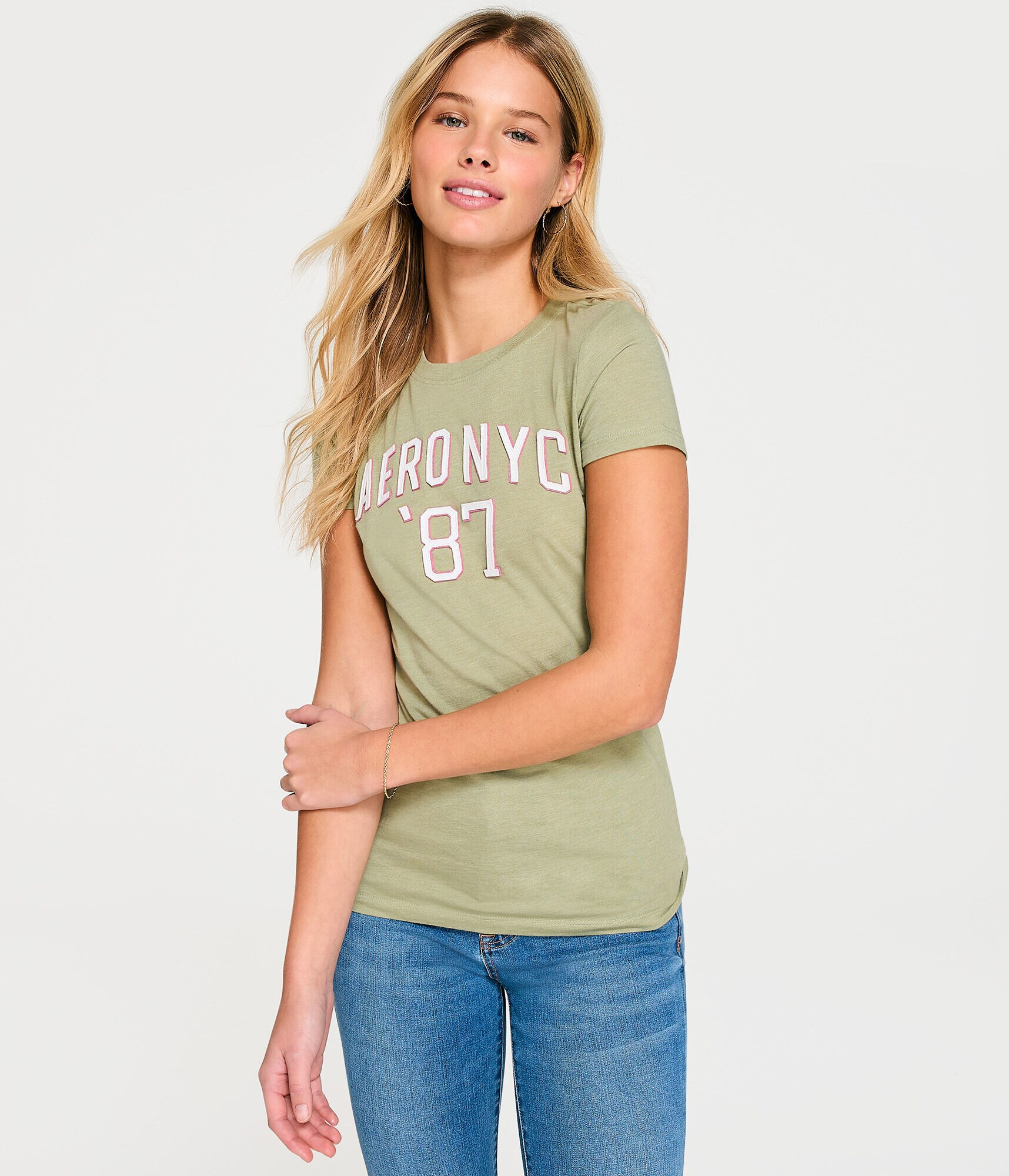 Aero NYC 87 Appliqu&eacute; Graphic Tee