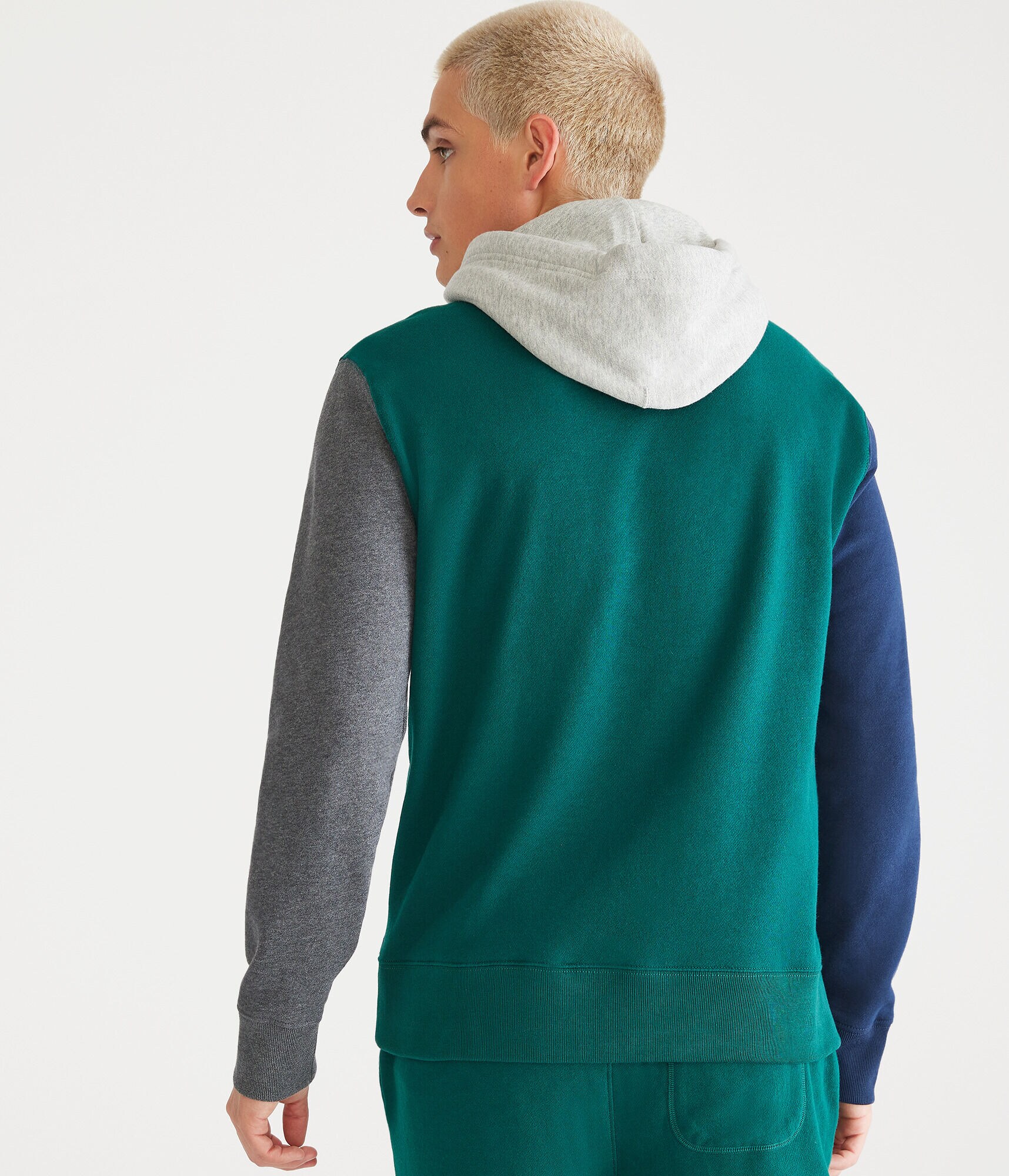 Aero Box Logo Colorblocked Pullover Hoodie