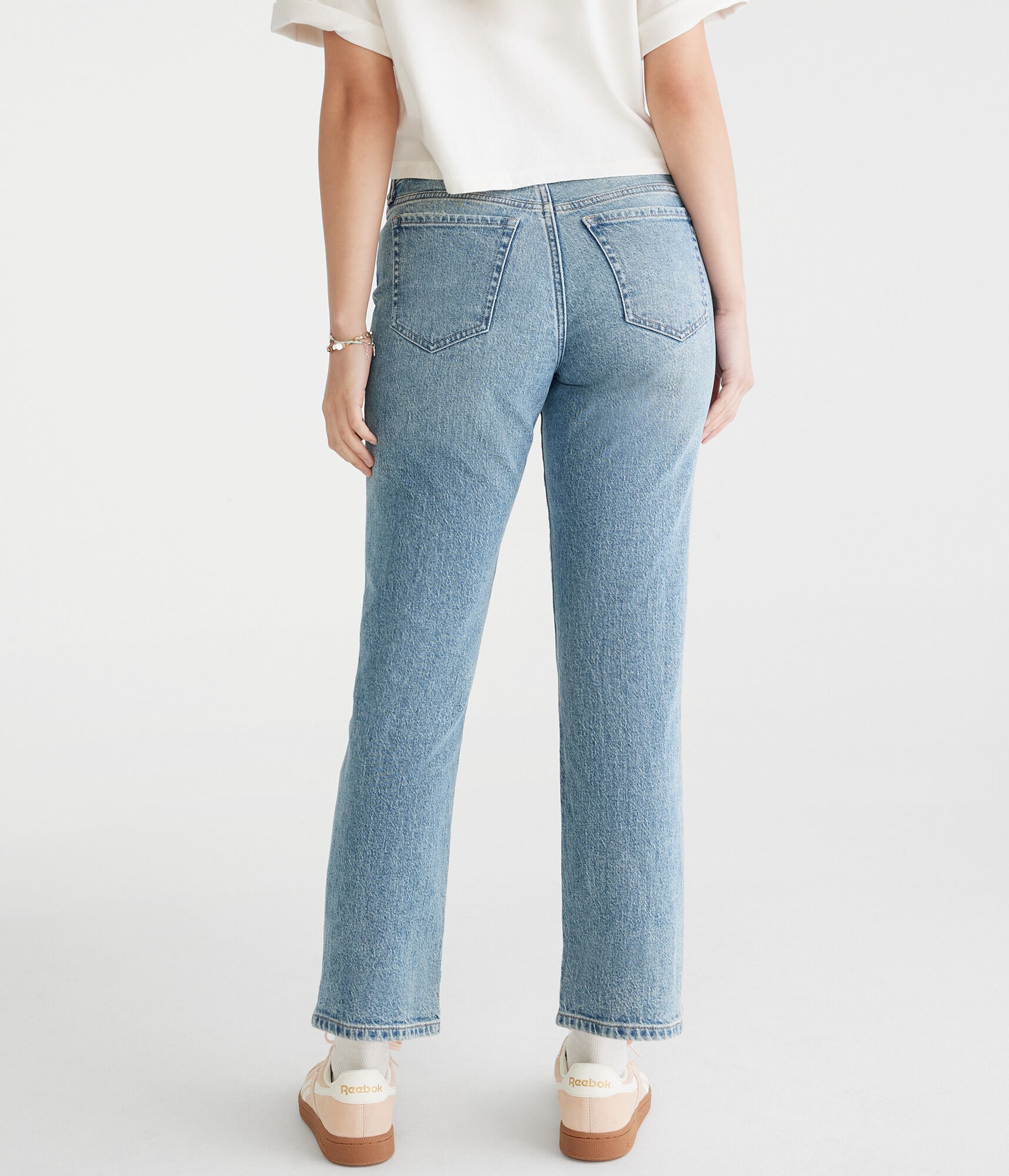 Mid-Rise Straight Ankle Jean