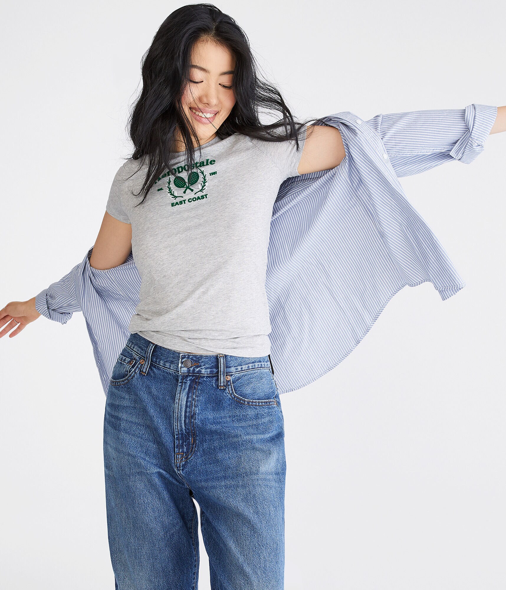 Aeropostale Tennis Flocked Graphic Tee