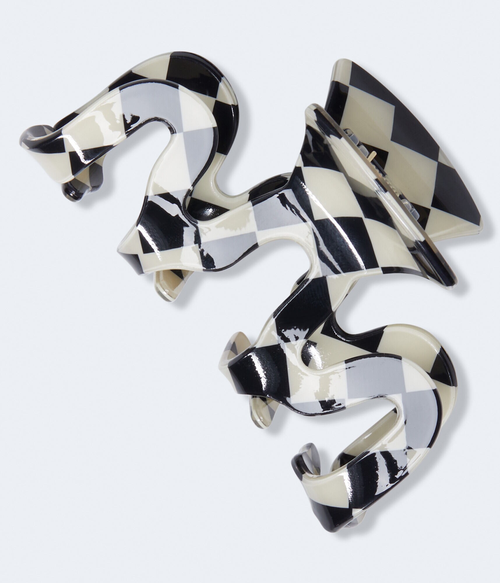 Checkered Octopus Claw Hair Clip